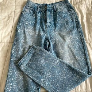 Simple Society Paisley “Mom jeans”